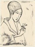 Artist: Dickerson, Robert. | Title: Yukio. | Date: 1990 | Technique: lithograph, printed in black ink, from one stone