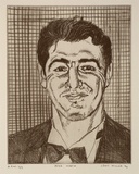 Artist: Miller, Lewis. | Title: Peter Martin | Date: 1994 | Technique: etching, hardground, softground, printed in black ink with plate-tone, from one plate | Copyright: © Lewis Miller. Licensed by VISCOPY, Australia