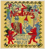 Artist: Ford, Paul. | Title: New Fazes (sic) - Mixed exhibition of local artists. | Date: 1982 | Technique: screenprint, printed in colour, from five stencils