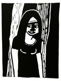 Artist: LAWTON, Tina | Title: Number 7 | Date: 1962 | Technique: linocut, printed in black ink, from one block