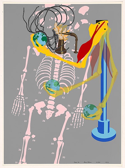 Title: Head on | Date: 1980 | Technique: screenprint, printed in colour, from multiple stencils