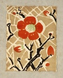 Artist: Palmer, Ethleen. | Title: (Japonica) | Date: c.1955 | Technique: screenprint, printed in colour, from multiple stencils