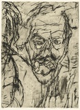 Artist: PARR, Mike | Title: Untitled self-portraits 8. | Date: 1990 | Technique: drypoint, printed in black ink, from one copper plate