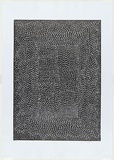 Artist: Cherel, Kumanjayi (Butcher). | Title: Manyi | Date: 1999, June | Technique: linocut, printed in black ink, from one block