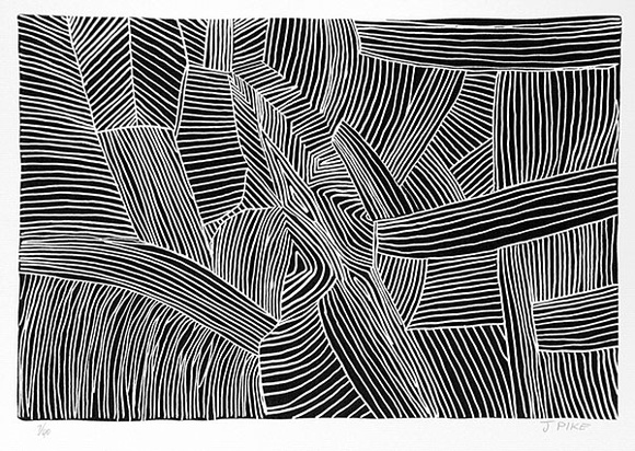 Artist: Pike, Jimmy. | Title: Jilji Kurmalyi | Date: 1985 | Technique: screenprint, printed in black ink, from one stencil