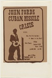 Artist: SYDNEY UNIVERSITY DRAMA SOCIETY | Title: John Ford's Cuban missile crisis | Date: 1976 | Technique: screenprint, printed in brown ink, from one stencil