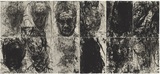 Artist: PARR, Mike | Title: Language and chaos 1. | Date: 1989-90 | Technique: drypoint and electric grinder, printed in black ink, from one copper plate