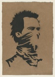 Artist: SIXTEN, | Title: Riot. | Date: 2003 | Technique: stencil, printed in black ink, from one stencil