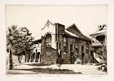 Artist: PLATT, Austin | Title: Parkin College, Adelaide | Date: 1936 | Technique: etching, printed in black ink, from one plate