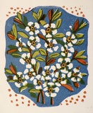 Artist: OGILVIE, Helen | Title: Tea tree | Date: 1953 | Technique: linocut, printed in colour, from multiple blocks