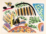Artist: Lanceley, Colin. | Title: South Coast garden | Date: 1988 | Technique: lithograph, printed in colour, from five stones [or plates]