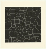 Artist: Marshall, John. | Title: Map | Date: 1994 | Technique: linocut, printed in black ink, from one block