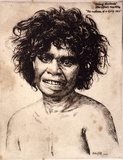 Artist: Cobb, Victor. | Title: Nerangie Mundowie (Pretty Foot) Australian Native. | Date: 1937 | Technique: etching, printed in warm black ink with plate-tone, from one plate