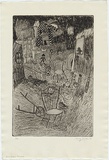 Artist: WALKER, Murray | Title: Bush battlers paradise. | Date: 1966 | Technique: etching and aquatint, printed in black ink, from one plate