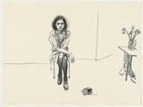 Artist: Miller, Lewis. | Title: Portrait of Mary Ellen Hill | Date: 1989 | Technique: lithograph, printed in black ink, from one stone | Copyright: © Lewis Miller. Licensed by VISCOPY, Australia