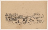 Artist: Thomas, Edmund. | Title: Sandridge. | Date: 1853 | Technique: pen-lithograph, printed in black ink, from one stone
