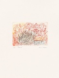 Artist: MEYER, Bill | Title: Ramot | Date: 1992 | Technique: etching, printed in red yellow and green ink a la poupée, from one zinc plate | Copyright: © Bill Meyer