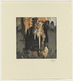Title: Jenolan Caves, New South Wales | Date: 1989 | Technique: etching, printed in blue and orange ink, from one plate