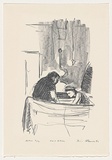 Artist: AMOR, Rick | Title: Neil and Kim | Date: 1992, May | Technique: lithograph, printed in black ink, from one plate | Copyright: Image reproduced courtesy the artist and Niagara Galleries, Melbourne