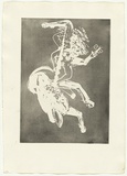 Artist: BOYD, Arthur | Title: Panting unicorn. | Date: 1973-74 | Technique: aquatint, printed in black ink, from one plate | Copyright: Reproduced with permission of Bundanon Trust