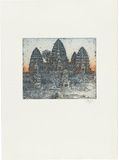 Title: Angkor Wat | Date: 1999 | Technique: etching and aquatint, printed in colour, from two plates