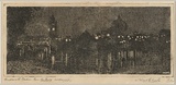 Title: Flinders St Station from the Yarra, Melbourne | Date: 1939 | Technique: etching, printed in black ink, from one plate