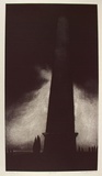 Artist: Johnstone, Ruth. | Title: Obelisk | Date: 1986 | Technique: etching and aquatint, printed in black ink, from one plate