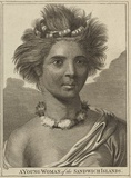 Title: A young woman of the Sandwich Islands | Date: c.1784 | Technique: engraving, printed in black ink, from one plate