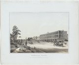 Artist: UNKNOWN AUSTRALIAN ARTIST, | Title: Nicholson Street. | Date: 1864 | Technique: lithograph, printed in colour, from two stones