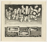 Title: Panel for the seven days of creation 12 | Date: c.1965 | Technique: etching and aquatint, printed in black ink, from one plate