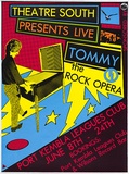 Artist: REDBACK GRAPHIX | Title: Tommy - the rock opera. | Date: 1984 | Technique: screenprint, printed in colour, from four stencils | Copyright: © Raymond John Young