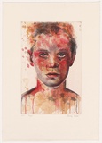 Artist: Hood, Cherry | Title: Roger. | Date: 2002 | Technique: etching and spit-bite aquatint, printed in colour, from three plates