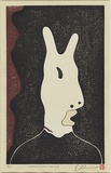 Artist: Harris, Brent. | Title: Grotesquerie 10 | Date: 2002 | Technique: woodcut,  printed in three colours in the Japanese manner, from multiple blocks