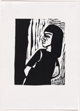 Artist: LAWTON, Tina | Title: Number 3 | Date: 1962 | Technique: linocut, printed in black ink, from one block