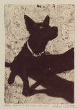 Artist: Williams, Deborah. | Title: Legend of the brown nose bitch | Date: 1999, January | Technique: drypoint and roulette, printed in brown ink, from one plate