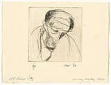Artist: WALKER, Murray | Title: Old Daisy [ia] | Date: 1962 | Technique: drypoint, printed in black ink, from one plate