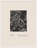 Artist: Harding, Nicholas. | Title: Untitled (Sam playing gameboy). | Date: 2002 | Technique: open-bite and aquatint, printed in black ink, from one plate