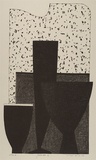 Artist: Lincoln, Kevin. | Title: Palette 2 | Date: 1989 | Technique: lithograph, printed in black ink, from one stone