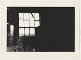Artist: Durrant, Ivan. | Title: not titled [interior with window] | Date: 1990 | Technique: screenprint, printed in black ink, from one photo-stencil