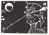 Artist: SANSOM, Gareth | Title: YE84 | Date: 1994 | Technique: etching, relief printed in black ink, from one plate