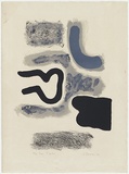 Artist: Dawson, Janet. | Title: Vers l'ombre (Towards the darkness). | Date: 1960 | Technique: lithograph, printed in colour, from three stones | Copyright: © Janet Dawson. Licensed by VISCOPY, Australia