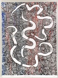 Artist: Leslie, Lawrence. | Title: Kaleboi (Brown Snake) | Date: 1980s | Technique: screenprint