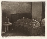 Artist: Walsh, Peter. | Title: Hotel, Sydney | Date: 1985 | Technique: etching and aquatint, printed in sepia ink (with small amount of black ink added), from one plate