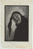 Artist: LINDSAY, Lionel | Title: The Jester | Date: 1923 | Technique: wood-engraving, printed in black ink, from one block | Copyright: Courtesy of the National Library of Australia