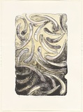 Title: Dhanghal au Beral | Date: 2009 | Technique: lithograph, printed in black ink, from one stone; hand-coloured