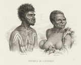 Title: Naturels de l'Australie | Date: c.1840 | Technique: etching and engraving, printed in black ink, from one plate
