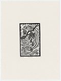 Artist: Dellal, Zerin. | Title: New rose | Date: 1989 | Technique: linocut, printed in black ink, from one block