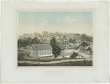 Artist: Cogne, Francois. | Title: Dight's Mill, Yarra Yarra Falls. | Date: 1863 | Technique: lithograph, printed in brown, from one stone; hand-coloured
