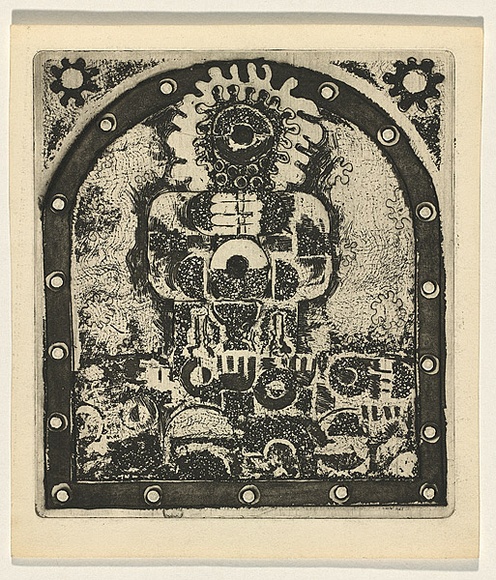 Title: Panel for the seven days of creation 4 | Date: c.1965 | Technique: etching and aquatint, printed in black ink, from one plate