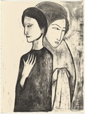 Artist: Dickerson, Robert. | Title: Ginza women. | Date: 1990 | Technique: lithograph, printed in black ink, from one stone